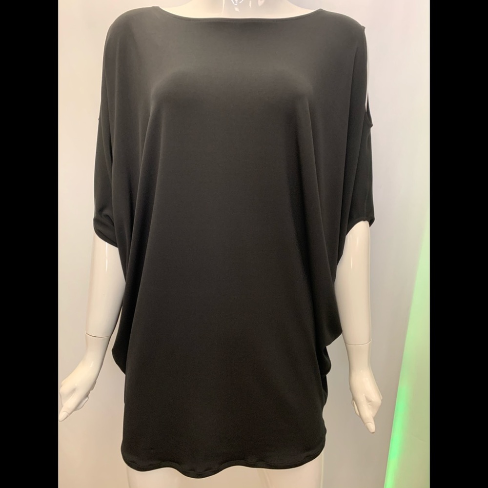 EVA VARRO D-PEEK TUNIC BLACK